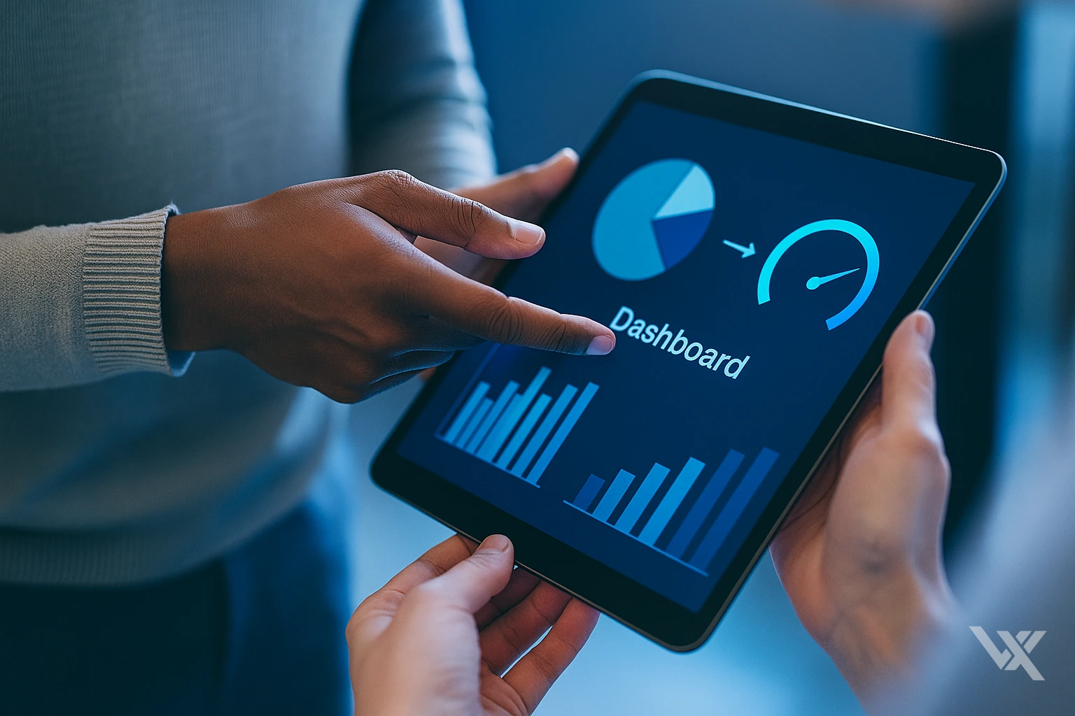Professional handshake representing AI partnership